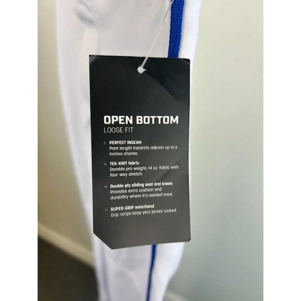 Champro Baseball Pant Open Bottom Loose Fit‎ White Youth Size Large